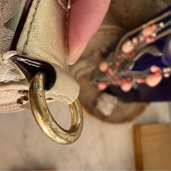 Coach Signature Metallic Wristlet - Picture 12 of 16